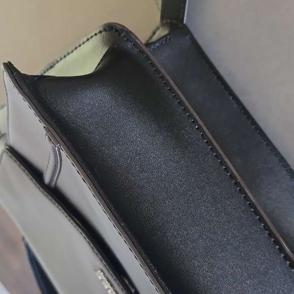 Aimee Kastenberg Phoenix Black Leather Satchel Crossbody Bag - Picture 7 of 9